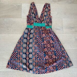 Marc Jacobs geometric floral cotton dress size 2